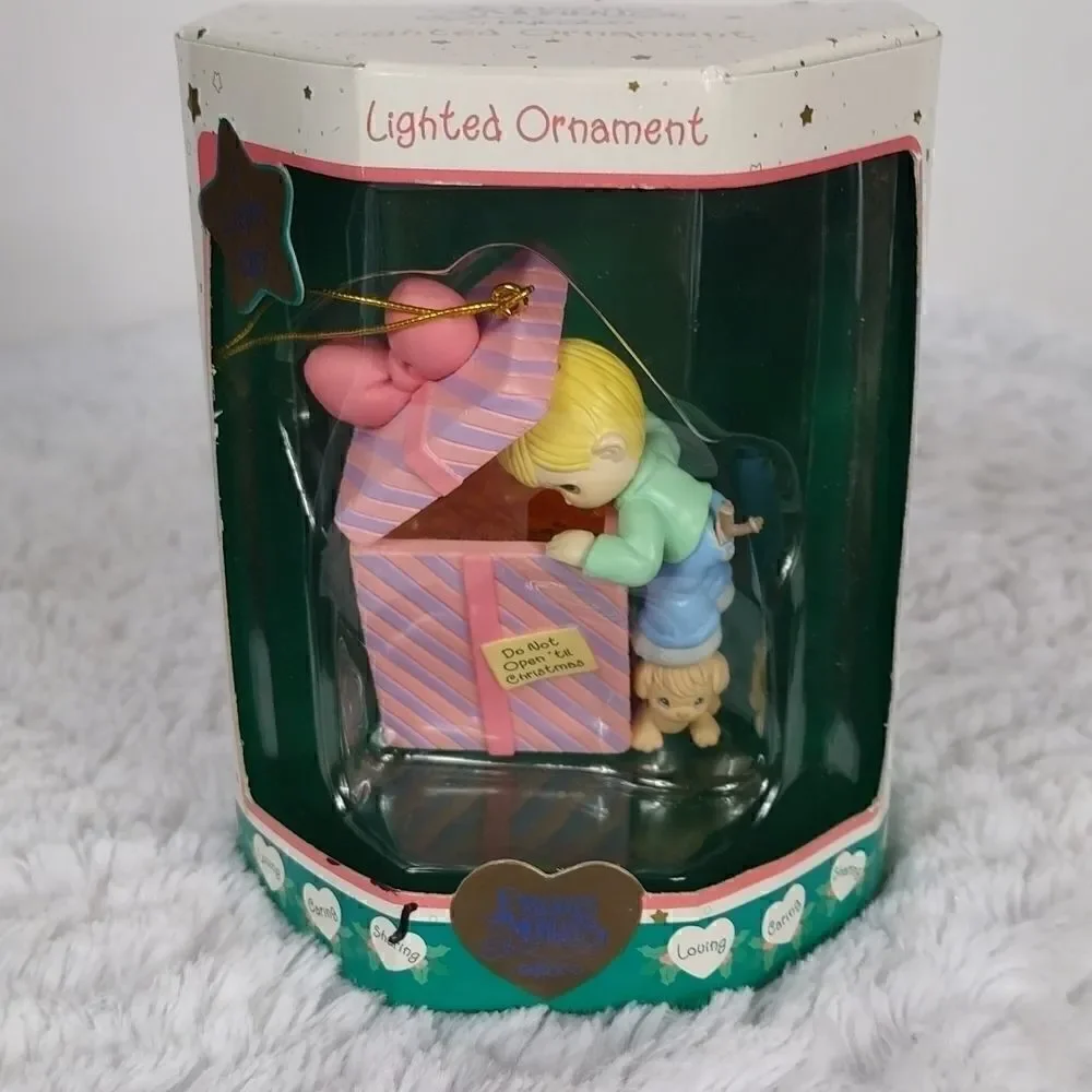 NIB Precious Moments Lighted Christmas Ornament